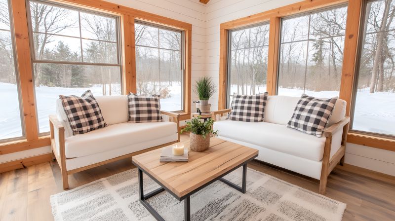 Cozy Sunroom Lounge Area