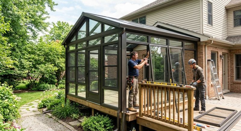 Enclosed Patio Installation